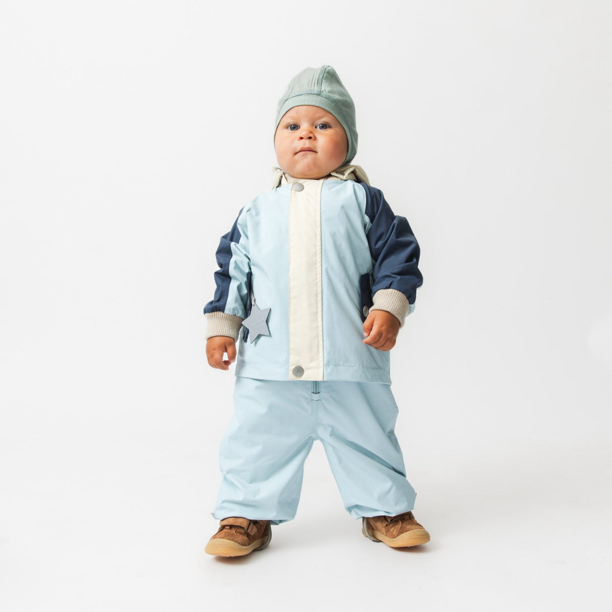Mini A ture Cloud Blue Col. B. Matwally Jacket. Grs