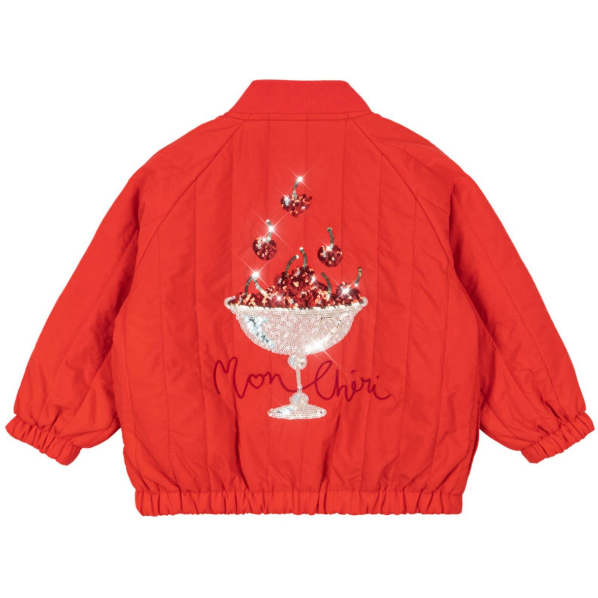 Konges Sløjd Fiery Red Juno Sequin Bomber Jacket