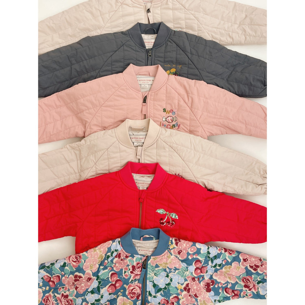 Konges Sløjd Fiery Red Juno Sequin Bomber Jacket