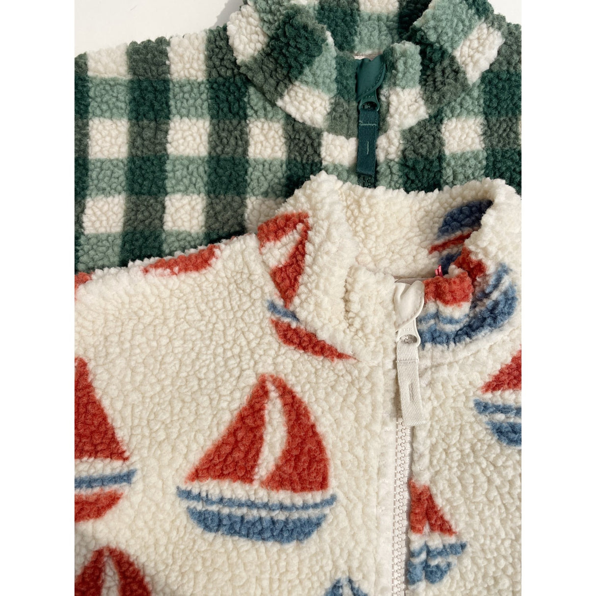 Konges Sløjd Green Check Jody Teddy Jacket Grs