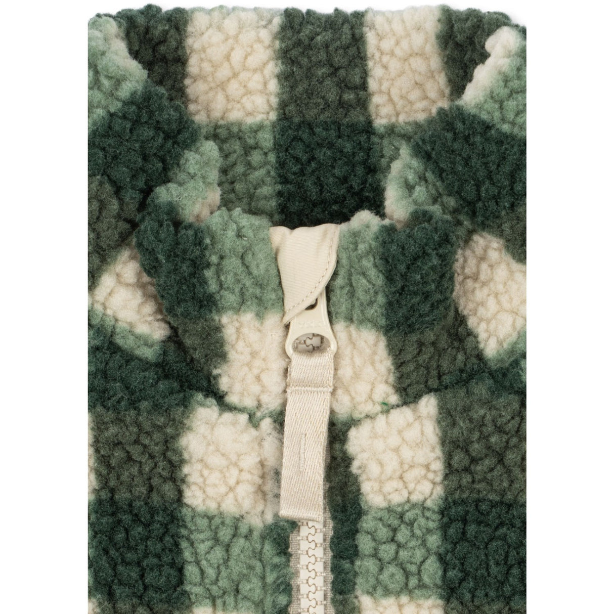 Konges Sløjd Green Check Jody Teddy Jacket Grs