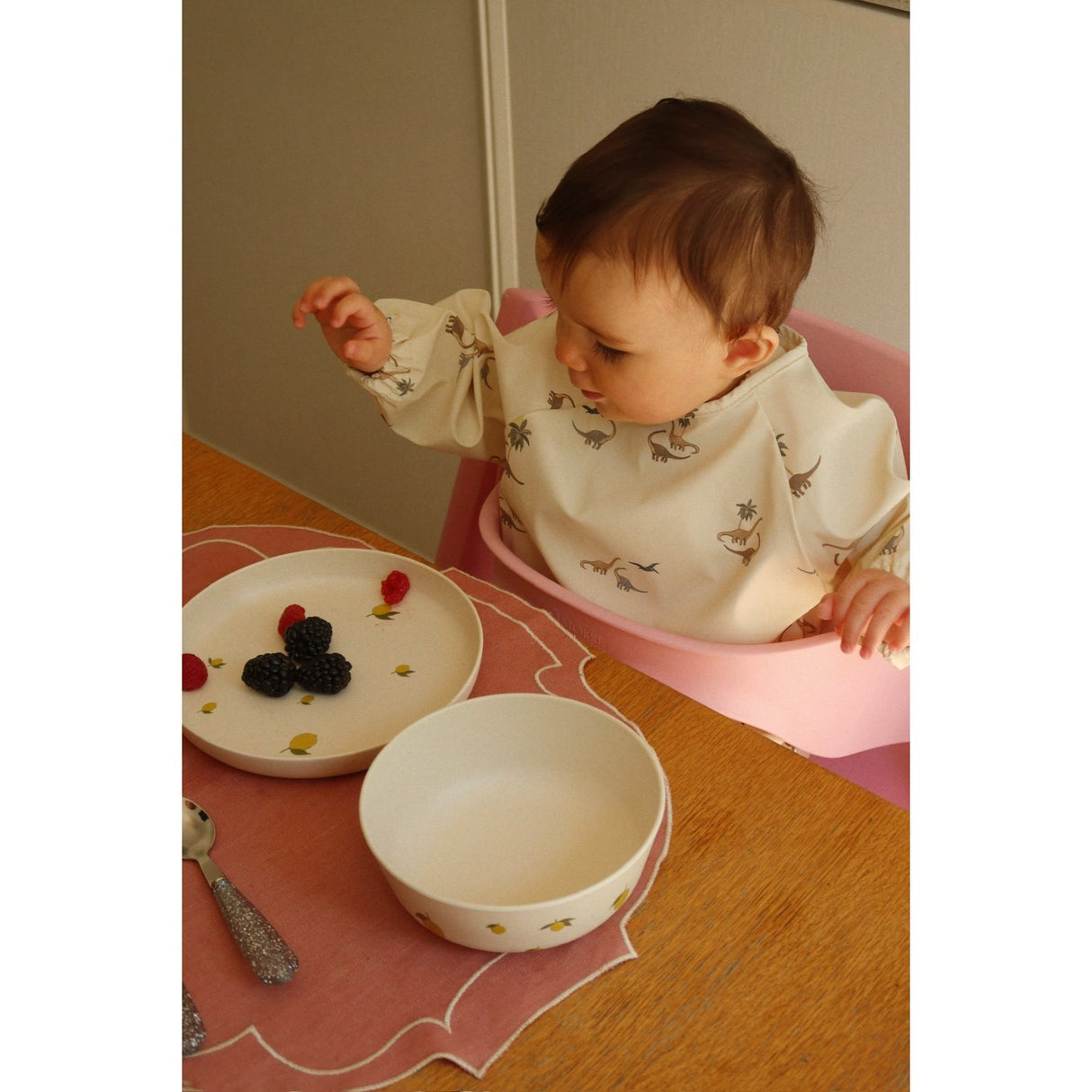 Konges Sløjd Kubi/Rain Forest 2 Pack Dinner Bib With Sleeves