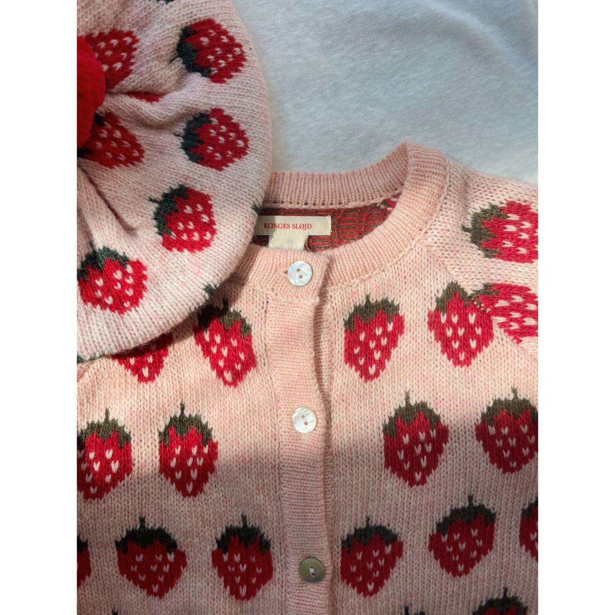 Konges Sløjd Strawberry Belou Knit Cardigan