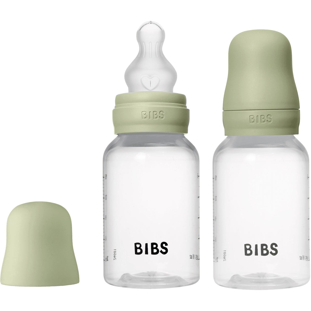 Bibs Sage Baby Bottle Round Silicone 2-Pack 150 Ml Slow Flow
