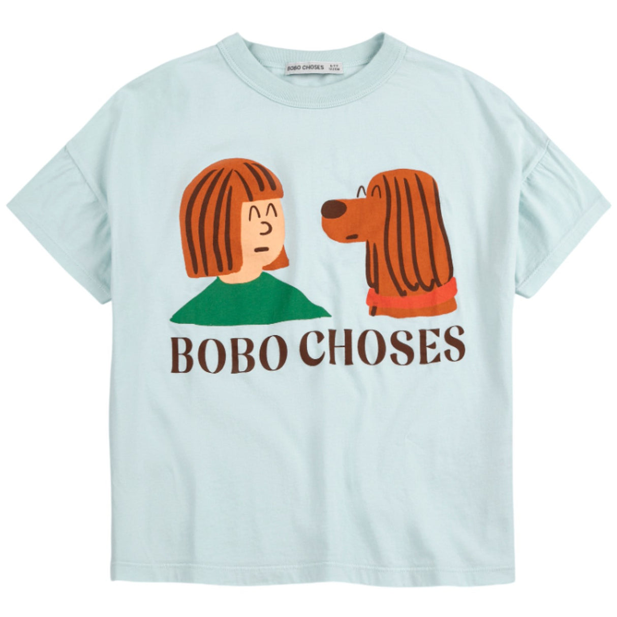 Bobo Choses Light Blue Friends In A Pickle T-Shirt