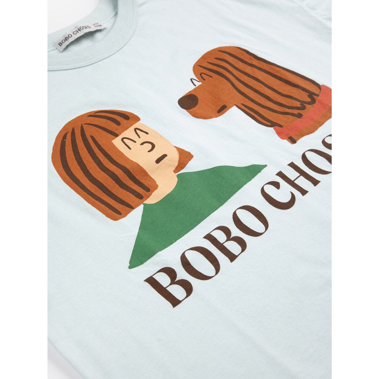 Bobo Choses Light Blue Friends In A Pickle T-Shirt
