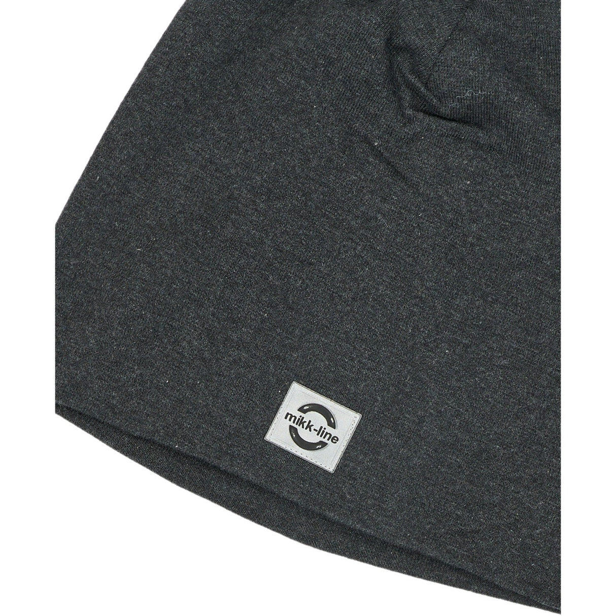Mikk-Line Dark Grey Melange Cotton Hat - Solid