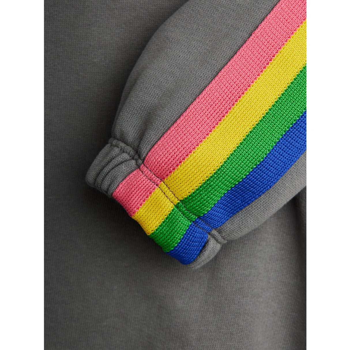 Mini Rodini Grey The Milky Way Rainbow Panel Sweatshirt