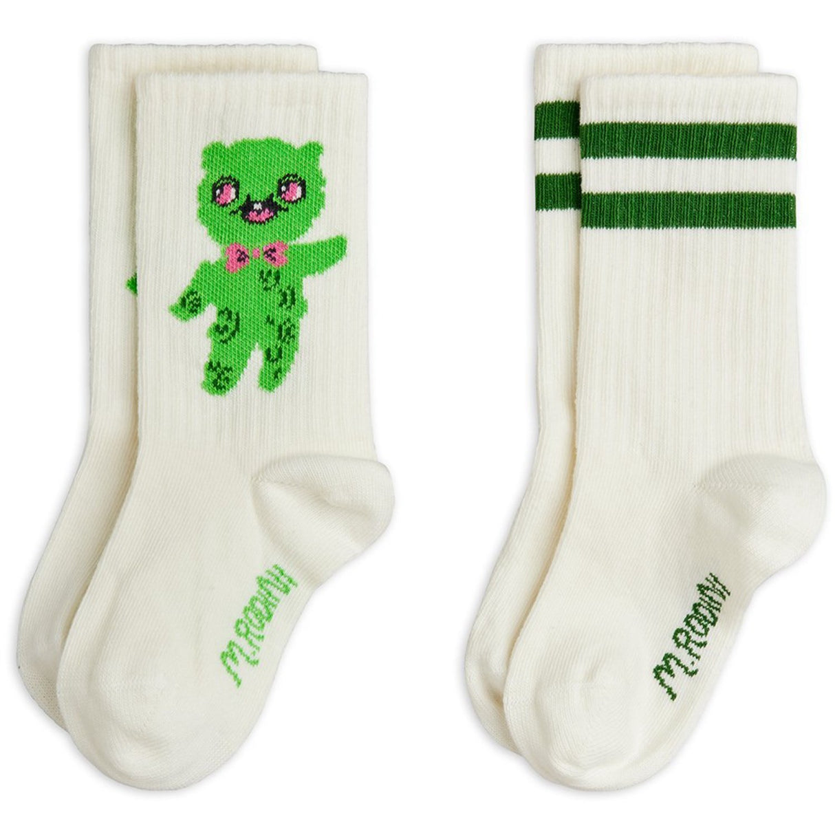 Mini Rodini Off-white Alien 2-Pack Socks