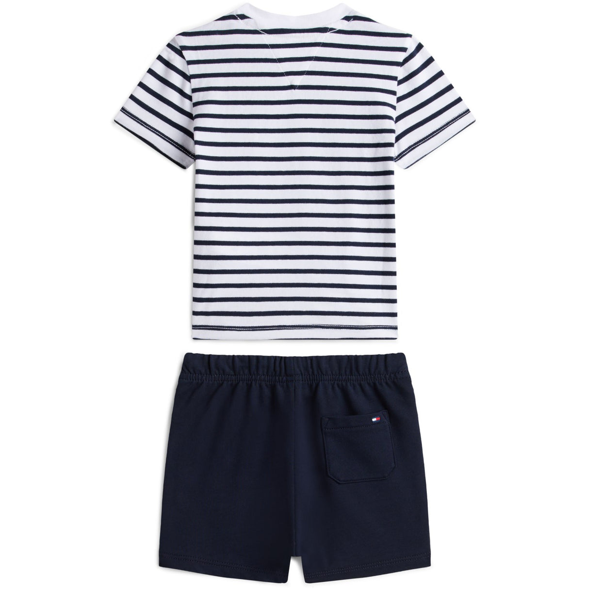 Tommy Hilfiger Dark Night Navy Essential Stripe Tee + Short Set