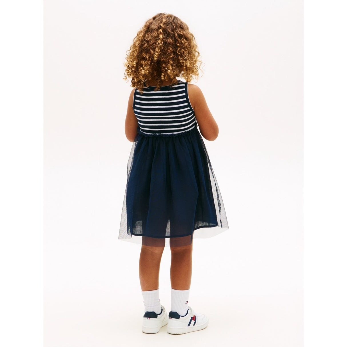 Tommy Hilfiger Dark Night Navy Lg Combi Tulle Dress