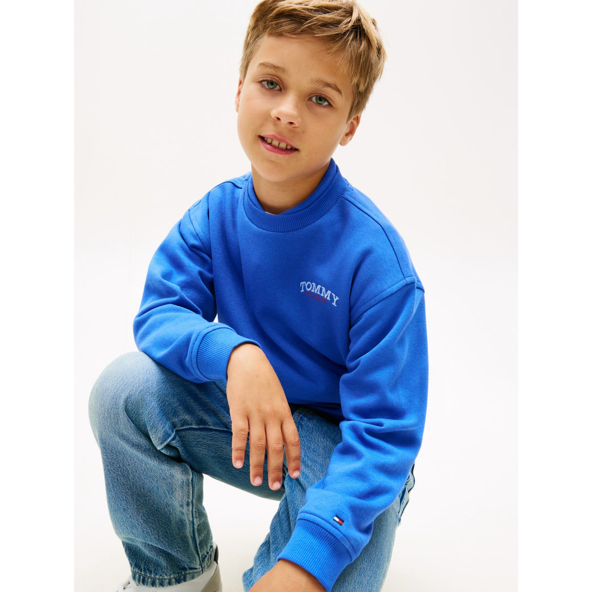 Tommy Hilfiger Empire Blue Monotype Graphic Sweatshirt