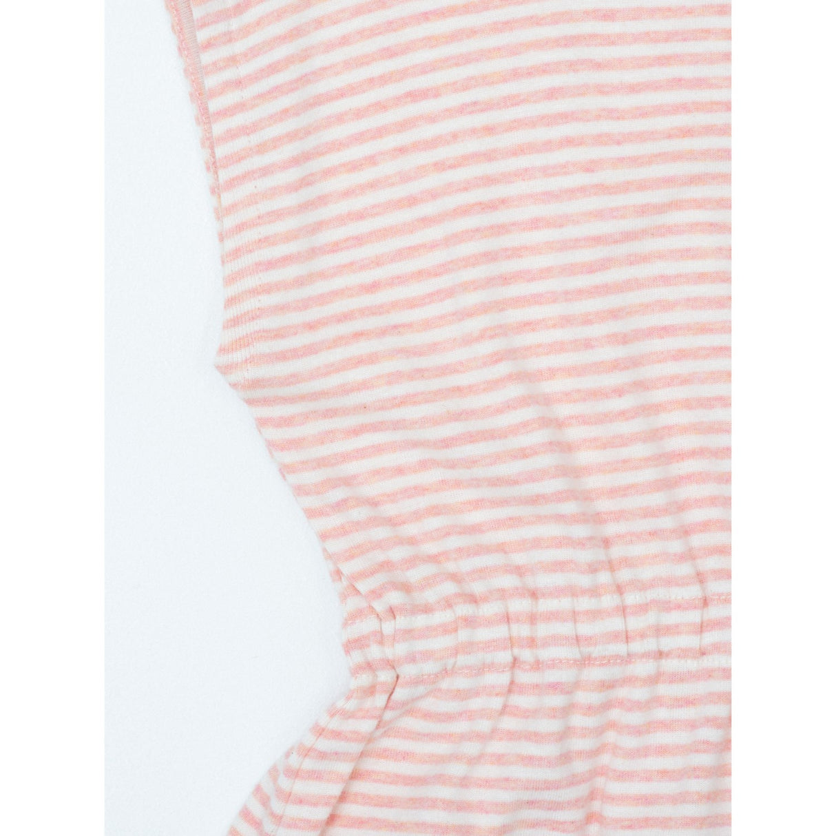 Serendipity Coral/Offwhite Beach Dress Stripe