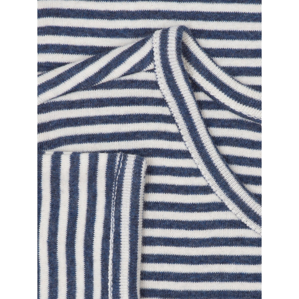 Serendipity Navy/Offwhite Slim Blouse Stripe