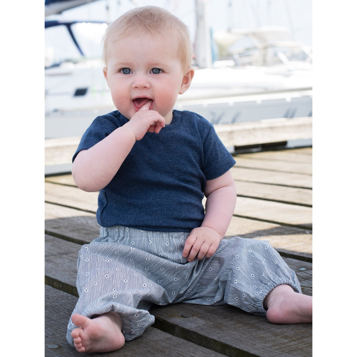 Serendipity Navy Baby Body Short Sleeve
