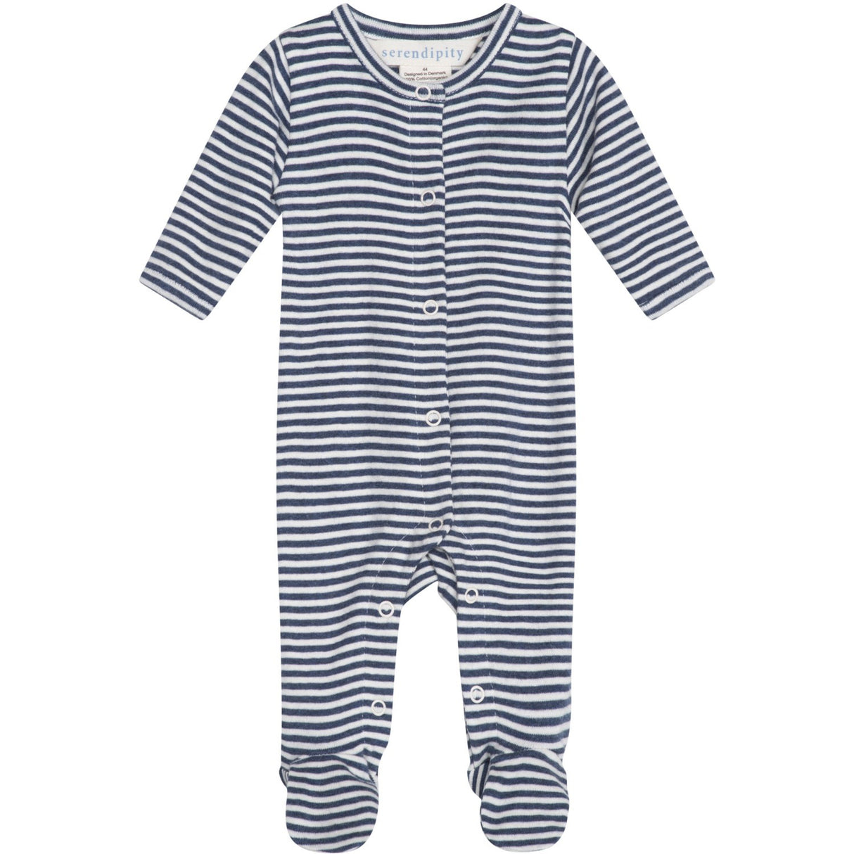 Serendipity Navy/Offwhite Newborn Stripe Suit