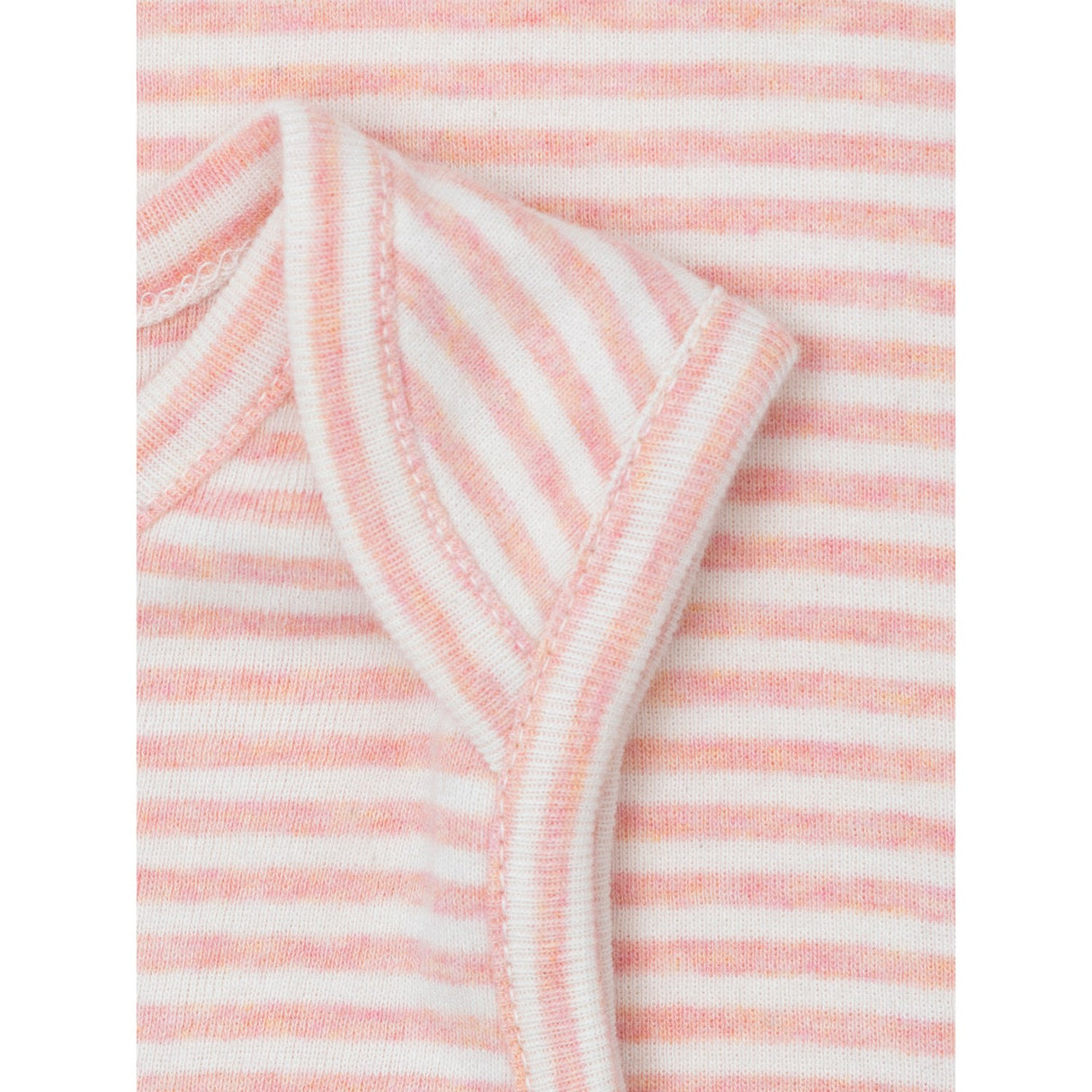 Serendipity Coral/Offwhite Baby Tank Stripe