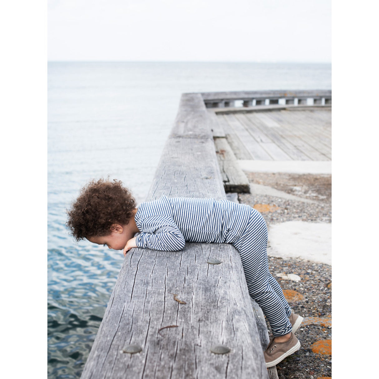 Serendipity Navy/Offwhite Stripe Leggings
