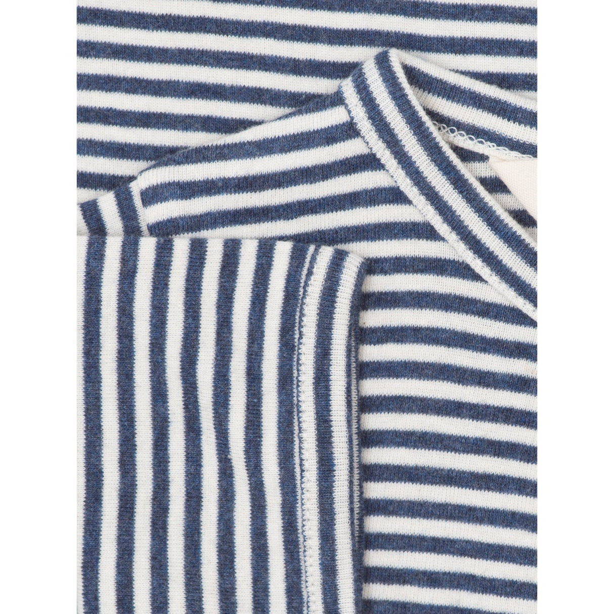 Serendipity Navy/Offwhite Baby Short Suit Stripe