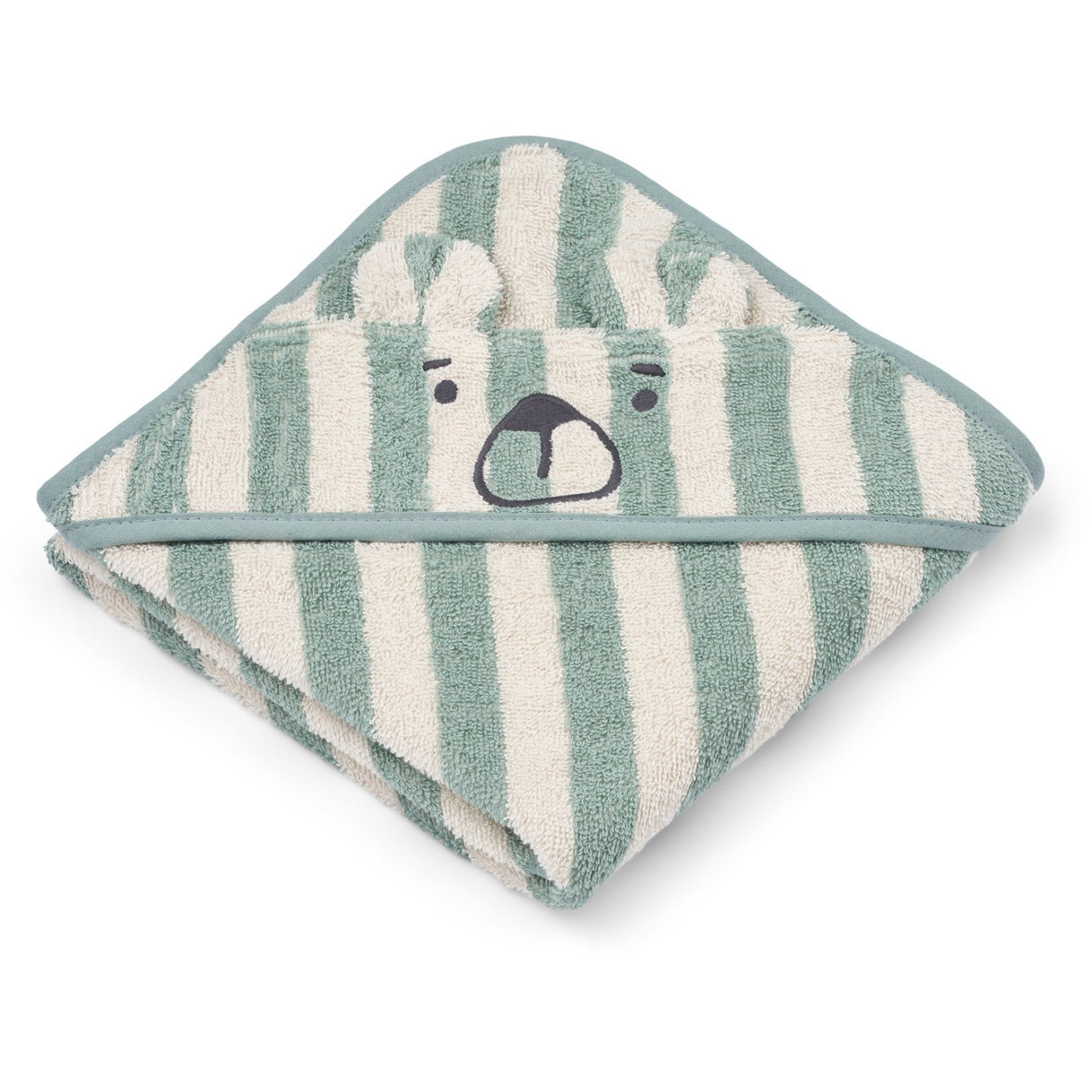 LIEWOOD Peppermint / Creme De La Creme Albert Hooded Towel