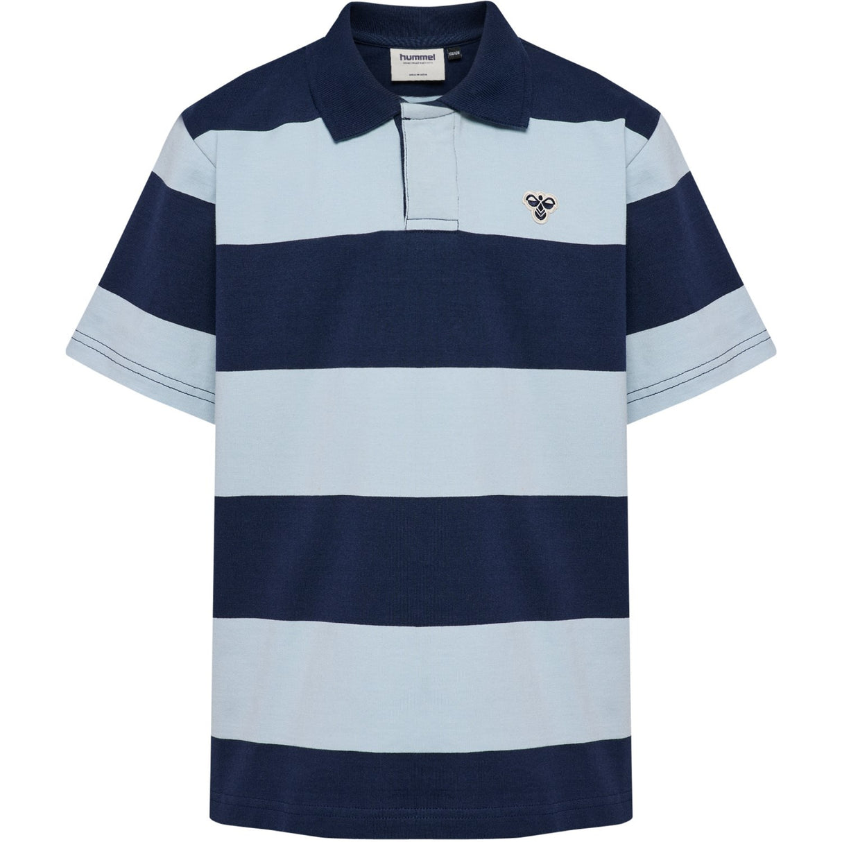 Hummel Dress Blues Jr Loose Striped Polo S/S Bee