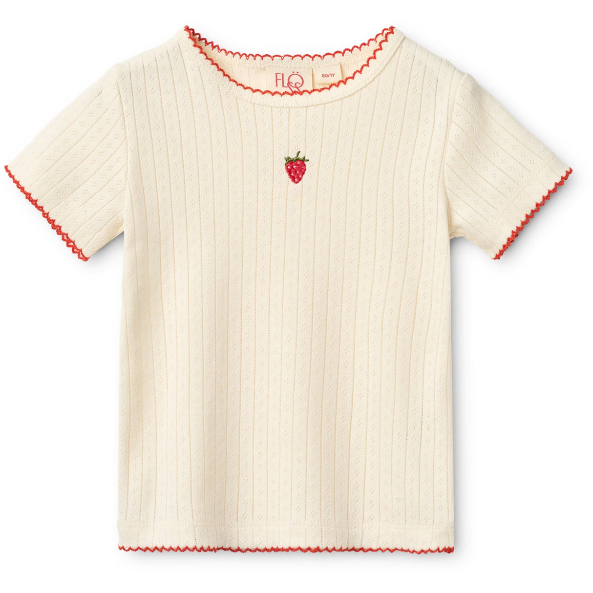 Flöss Gentle Cream Flora SS Pointelle Blouse