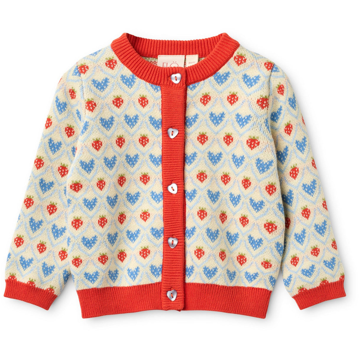 Flöss Berry Heart Mix Lea Cardigan
