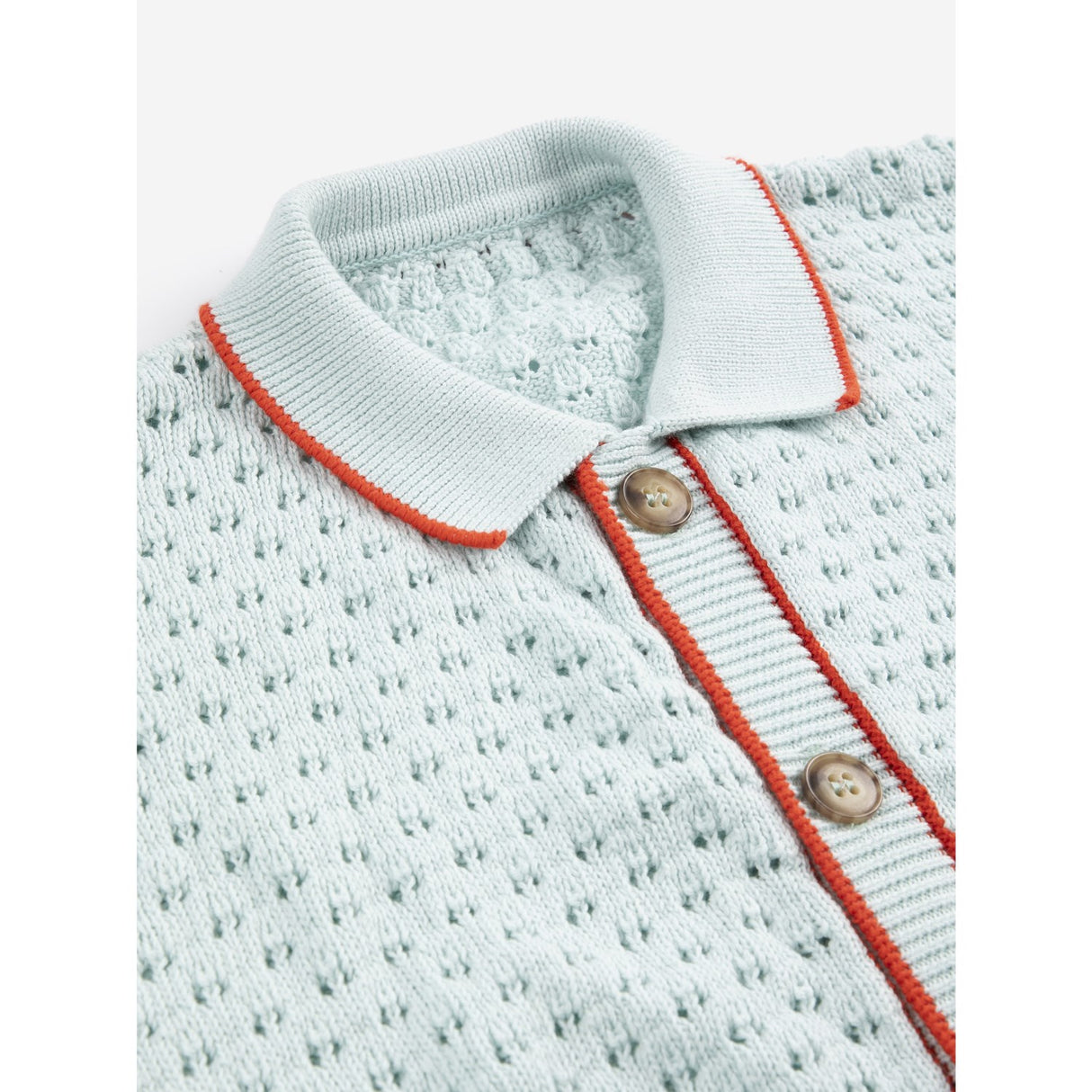 Bobo Choses Light Blue Bc Openwork Cardigan