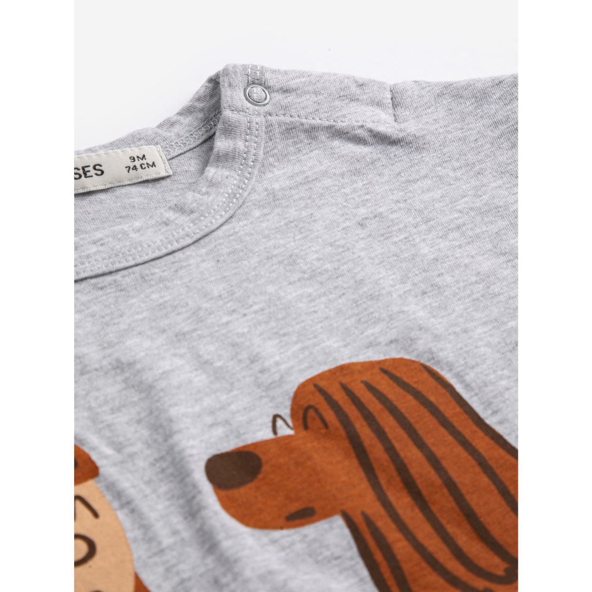 Bobo Choses Heather Grey Friends In A Pickle T-Shirt