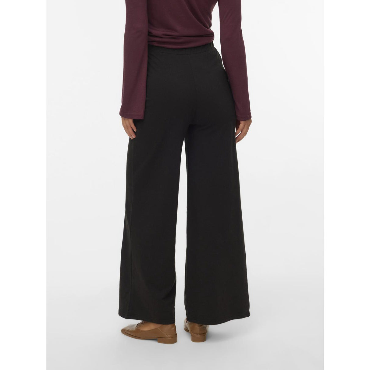 Mama;licious Black Mlamila Wide Jrs Pants Hw Noos