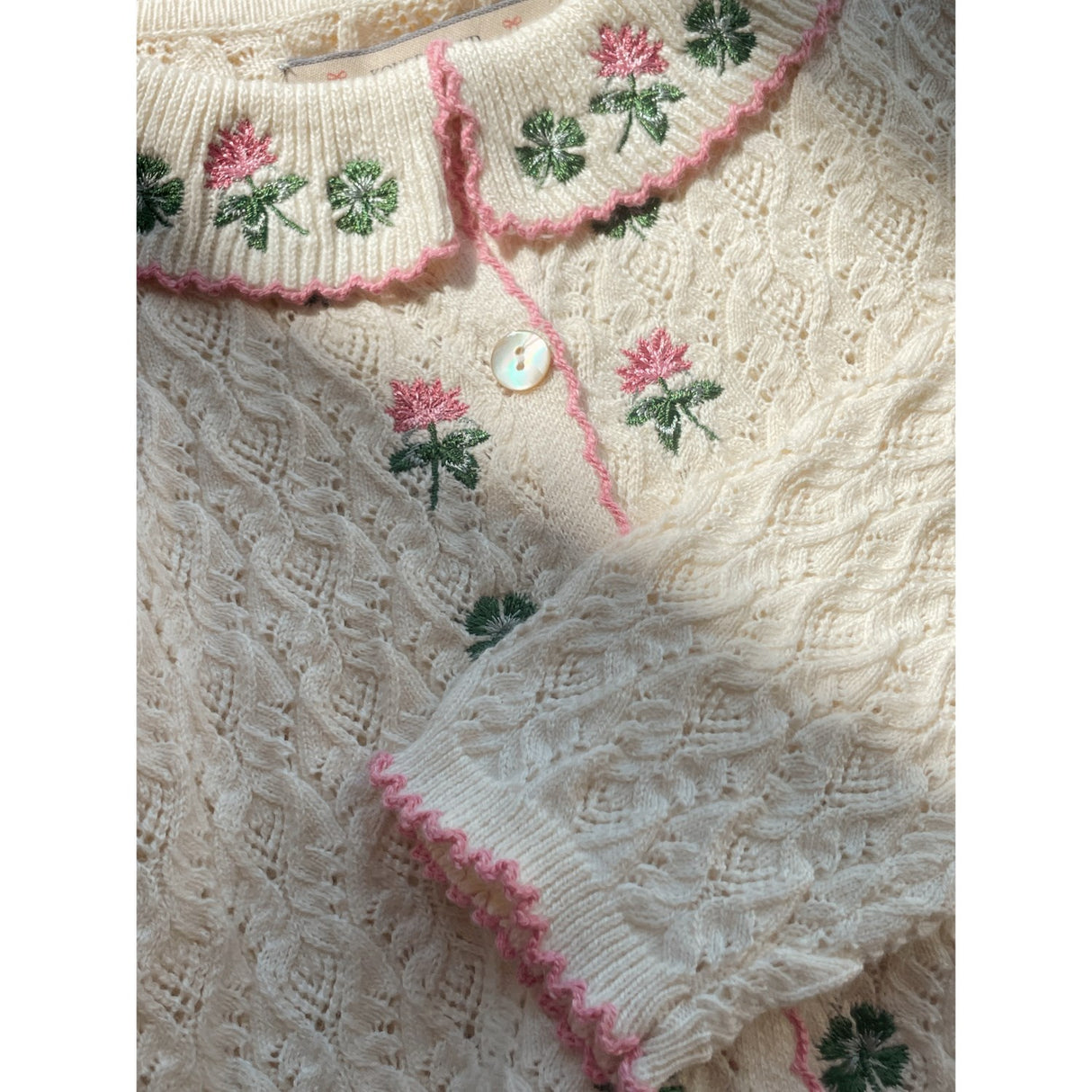 Konges Sløjd Off White Rosier Cardigan