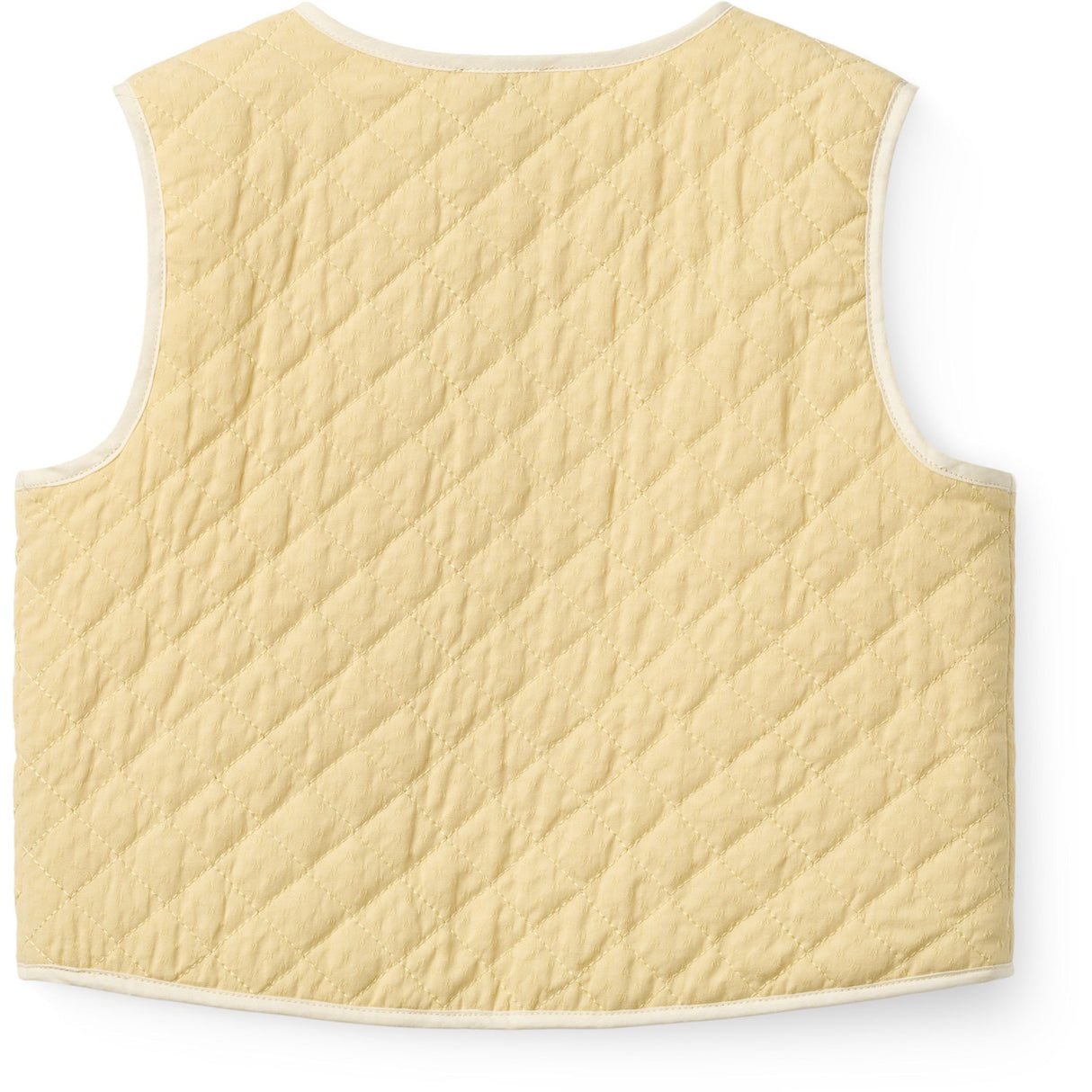 COPENHAGEN COLORS Pale Yellow Comb. Quilted Vest