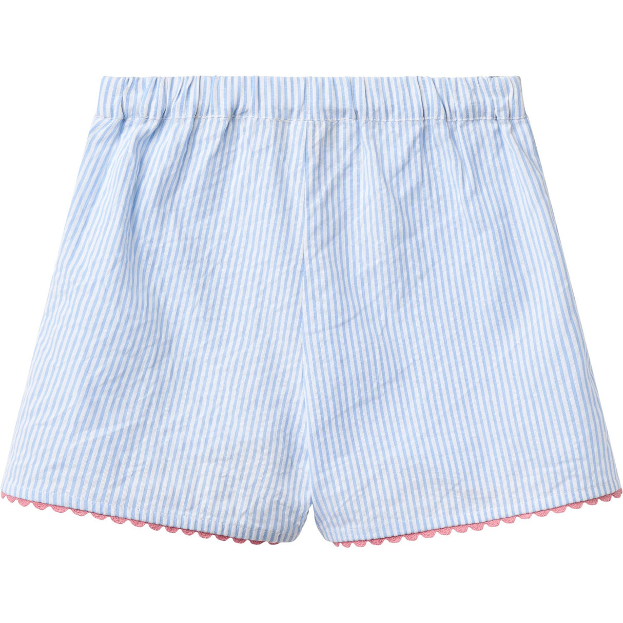 COPENHAGEN COLORS Sky Blue W Cream Stripe Seersucker Deco Set