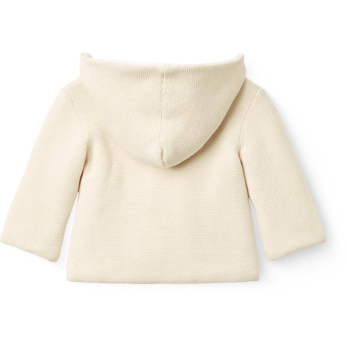 COPENHAGEN COLORS Cream W Beige Cotton Baby Jacket W. Hood