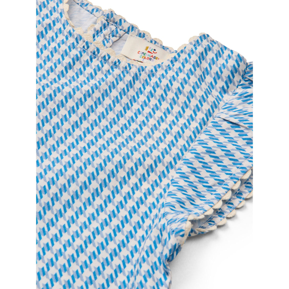 COPENHAGEN COLORS Blue Houndstooth Mini Houndstooth Deco Set