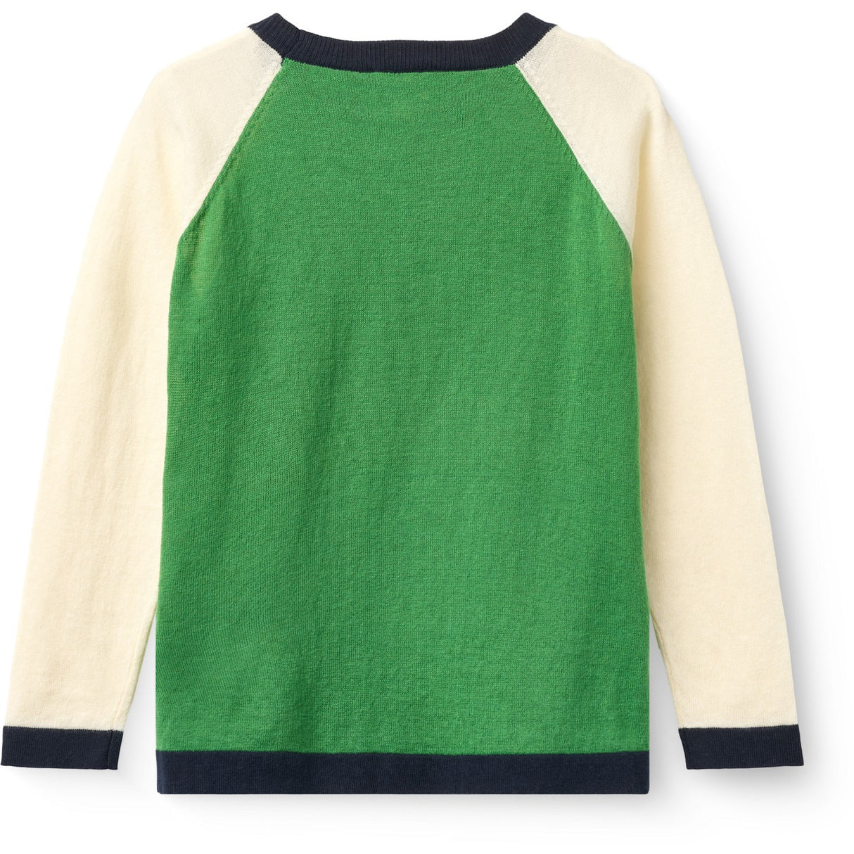 COPENHAGEN COLORS Sharp Green Comb. Light Knitted Color Block Blouse