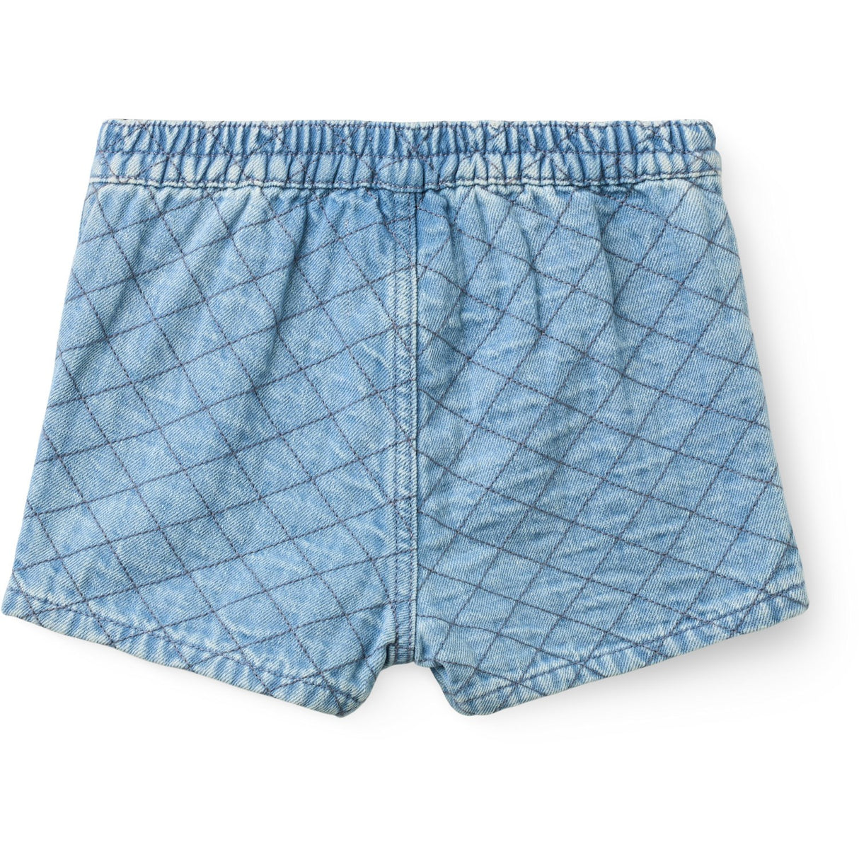 COPENHAGEN COLORS Lt. Washed Blue Quilt Organic Quilted Denim Shorts