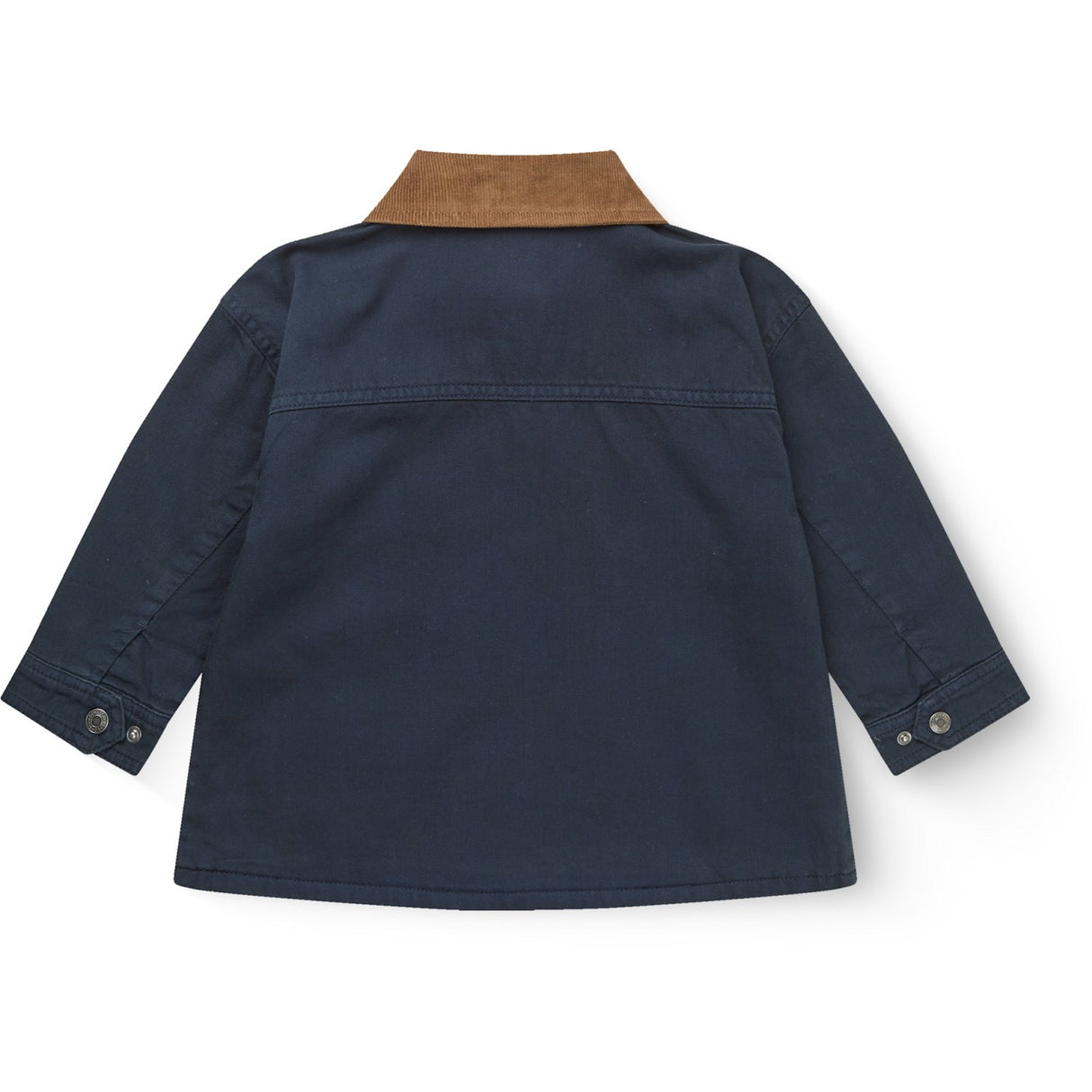 COPENHAGEN COLORS Navy Comb Twill Jacket W. Corduroy Collar