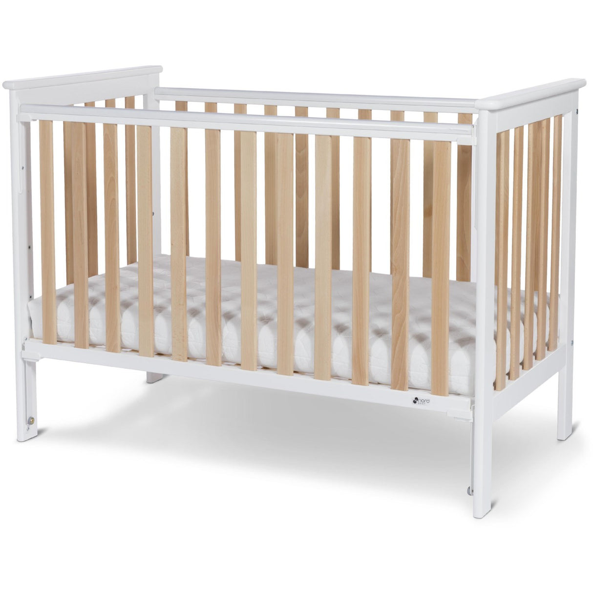Nordbaby Natural/White Dropside Cot Leolia