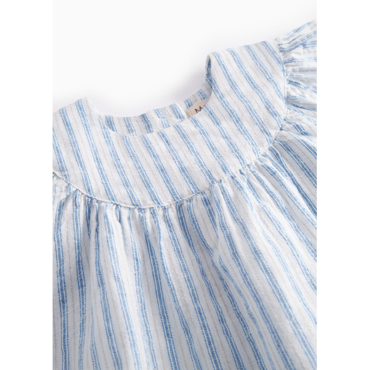 MarMar Cotton Linen Surf Blue Stripe Dhana B Dress