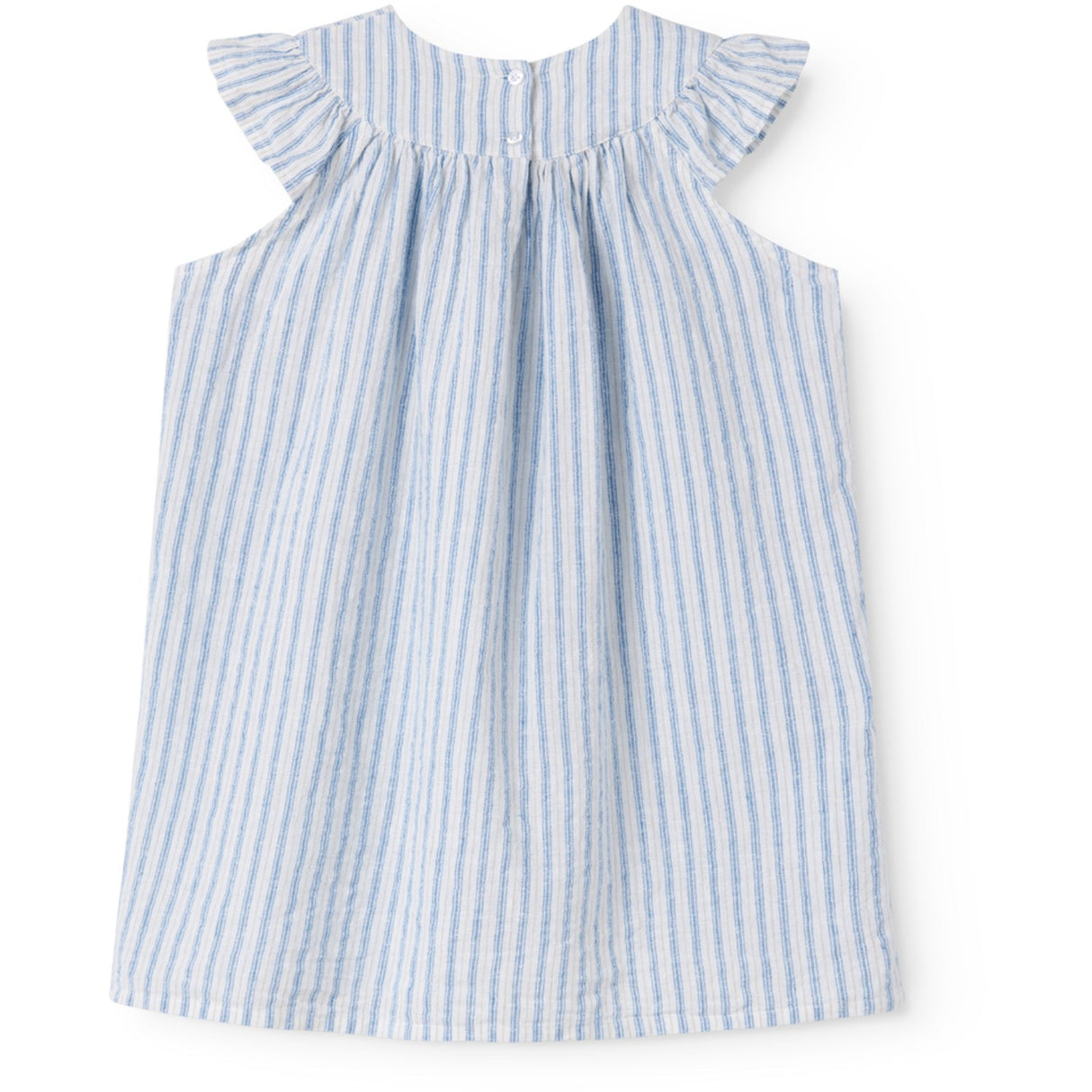 MarMar Cotton Linen Surf Blue Stripe Dhana Dress