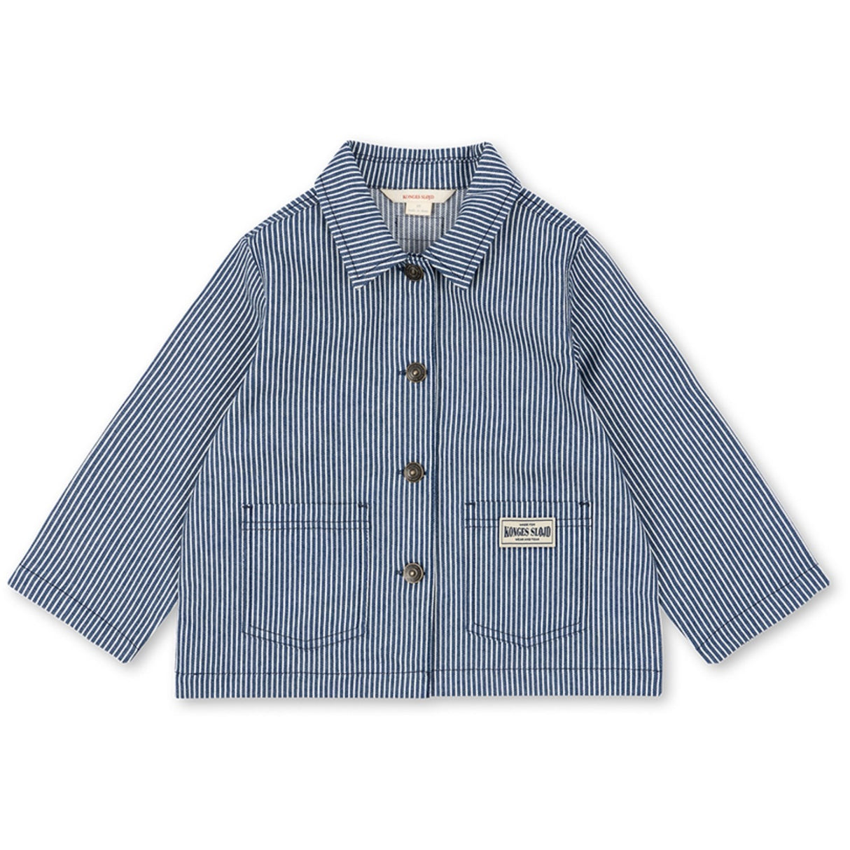 Konges Sløjd Blue Stripe Luc Shirt Jacket Gots