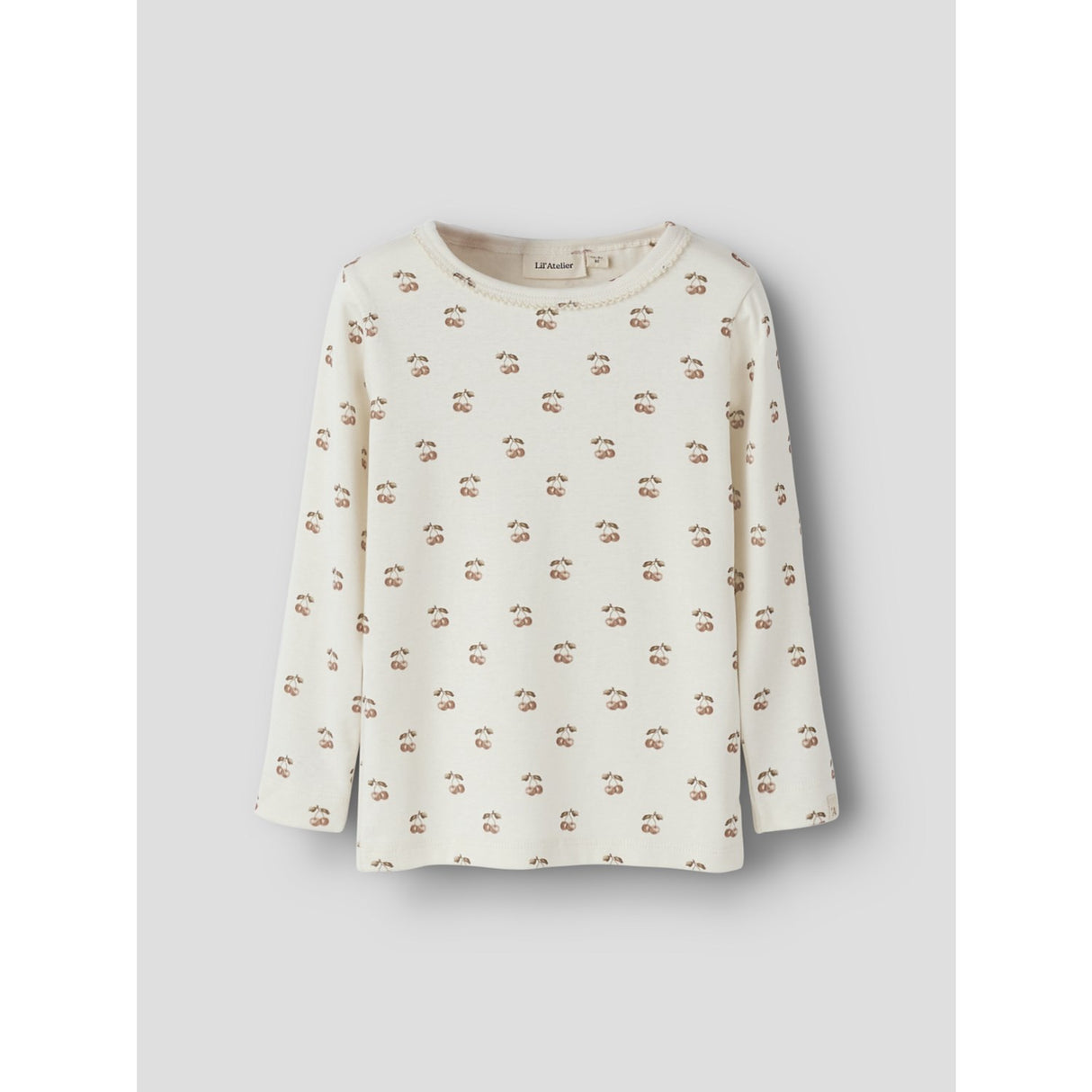 Lil'Atelier Coconut Milk Cherry Nmflayo Sig Ls Slim Top Lil