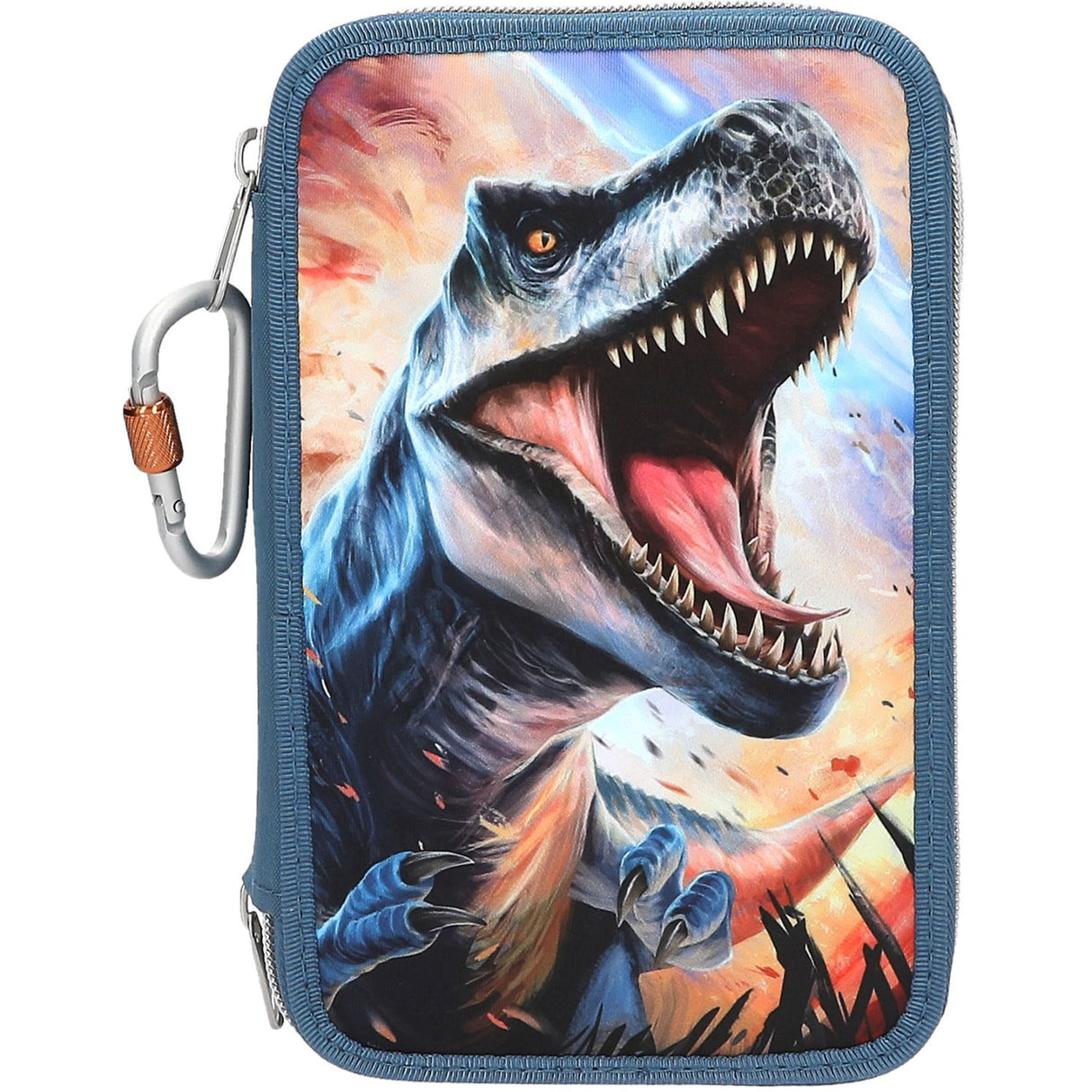 Dino World Triple Pencil Case