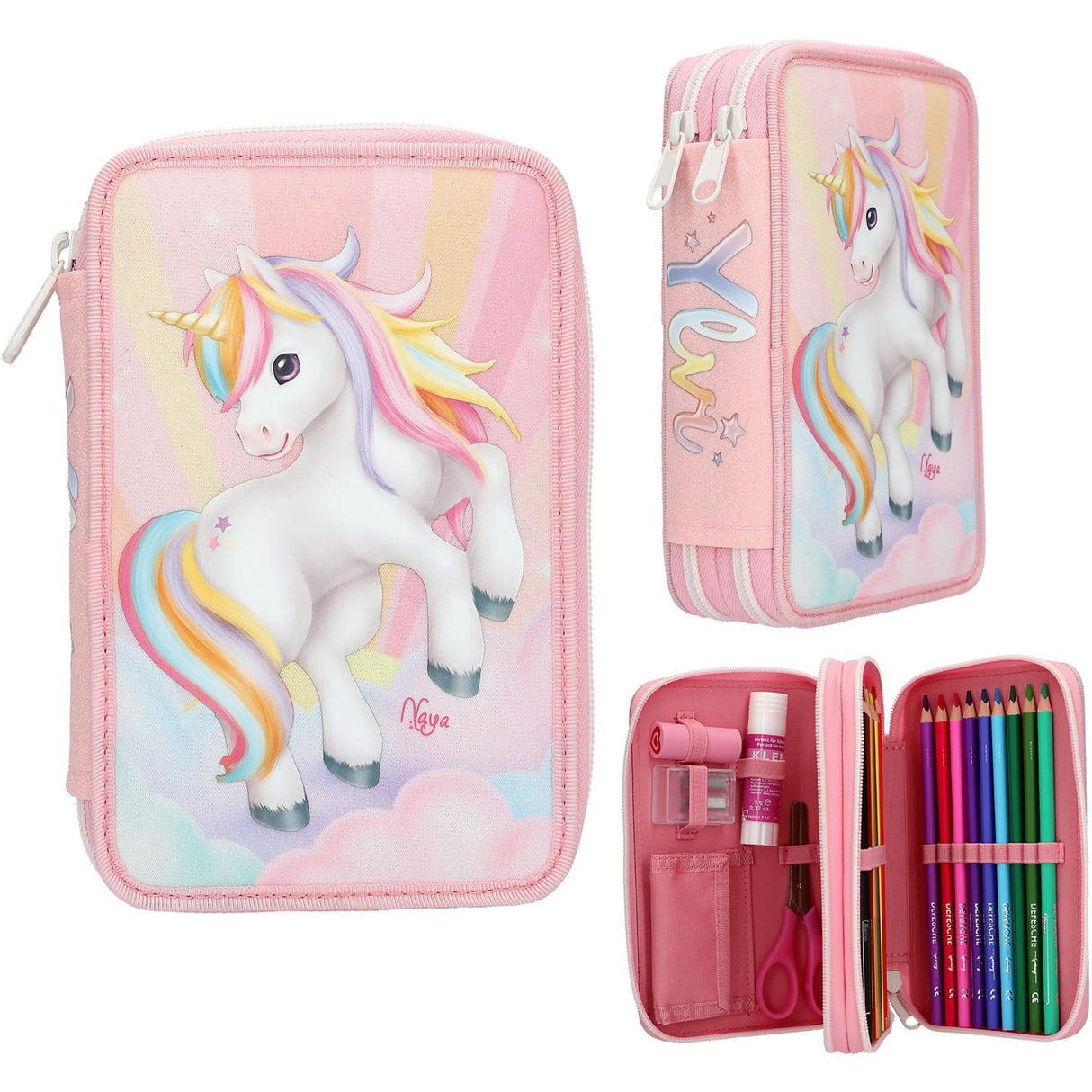 Ylvi Sugar Pop Double Pencil Case