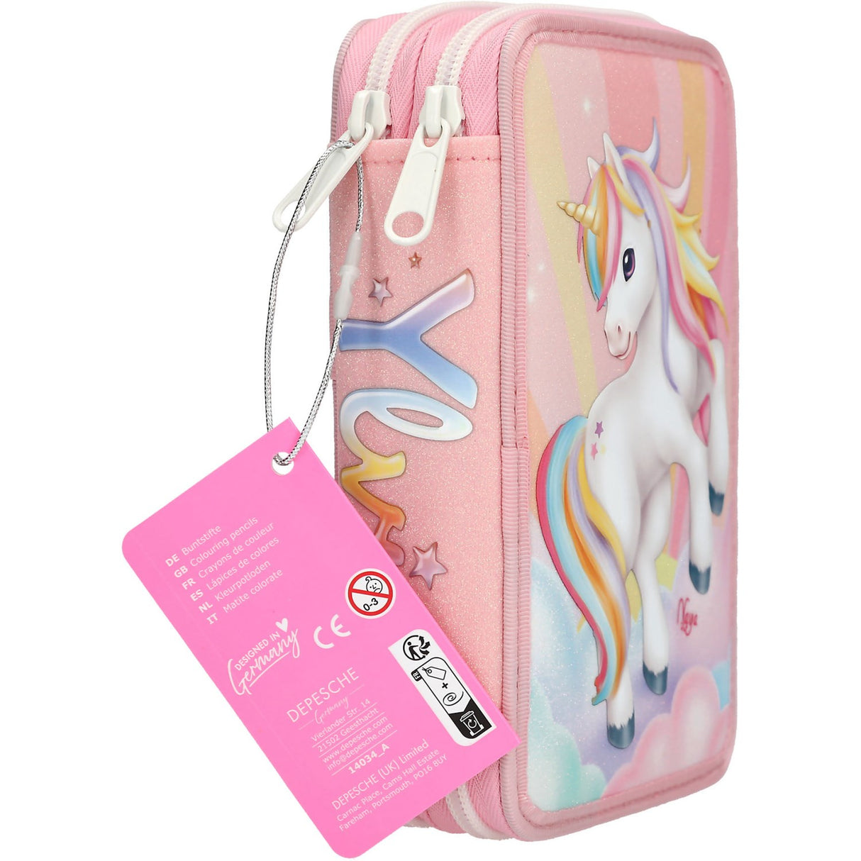 Ylvi Sugar Pop Double Pencil Case