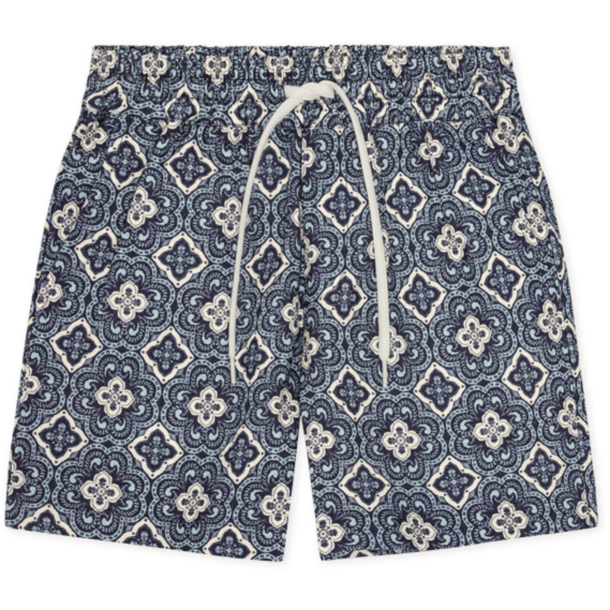 Les Deux Kids Blue Fog Harry Arabesque AOP Shorts