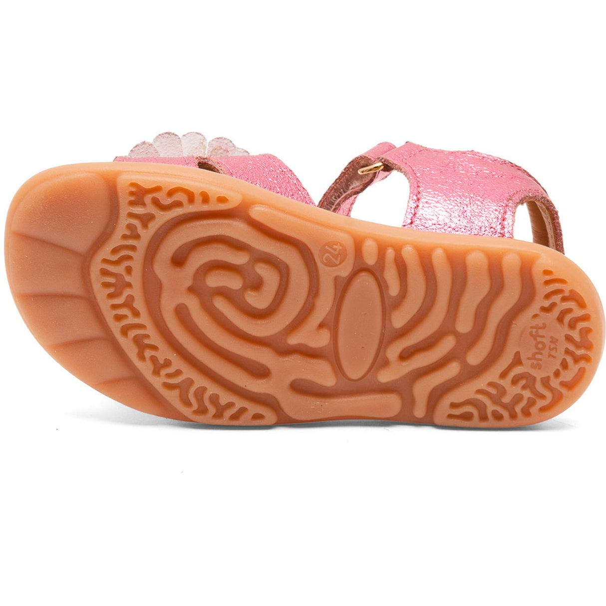 Bisgaard Pink Metallic Barefoot Oya Sandal