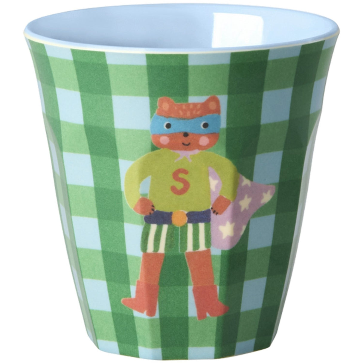 Rice Melamine Kids Cup With Hero Print - Green - Small - 6 Pack - 160 Ml