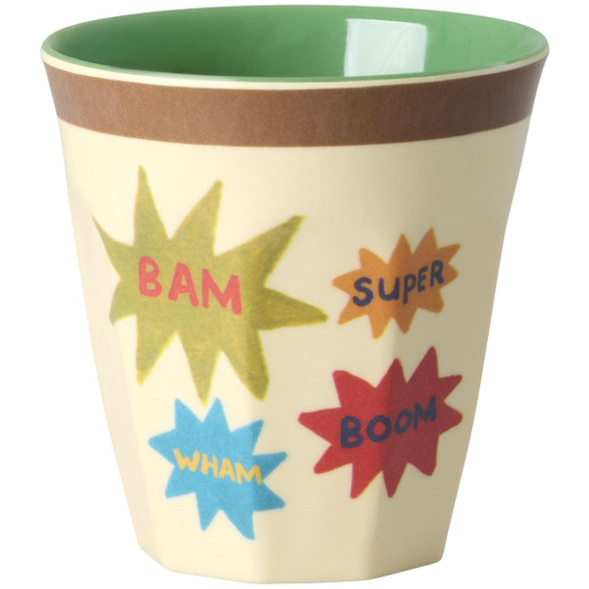 Rice Melamine Kids Cup With Hero Print - Green - Small - 6 Pack - 160 Ml
